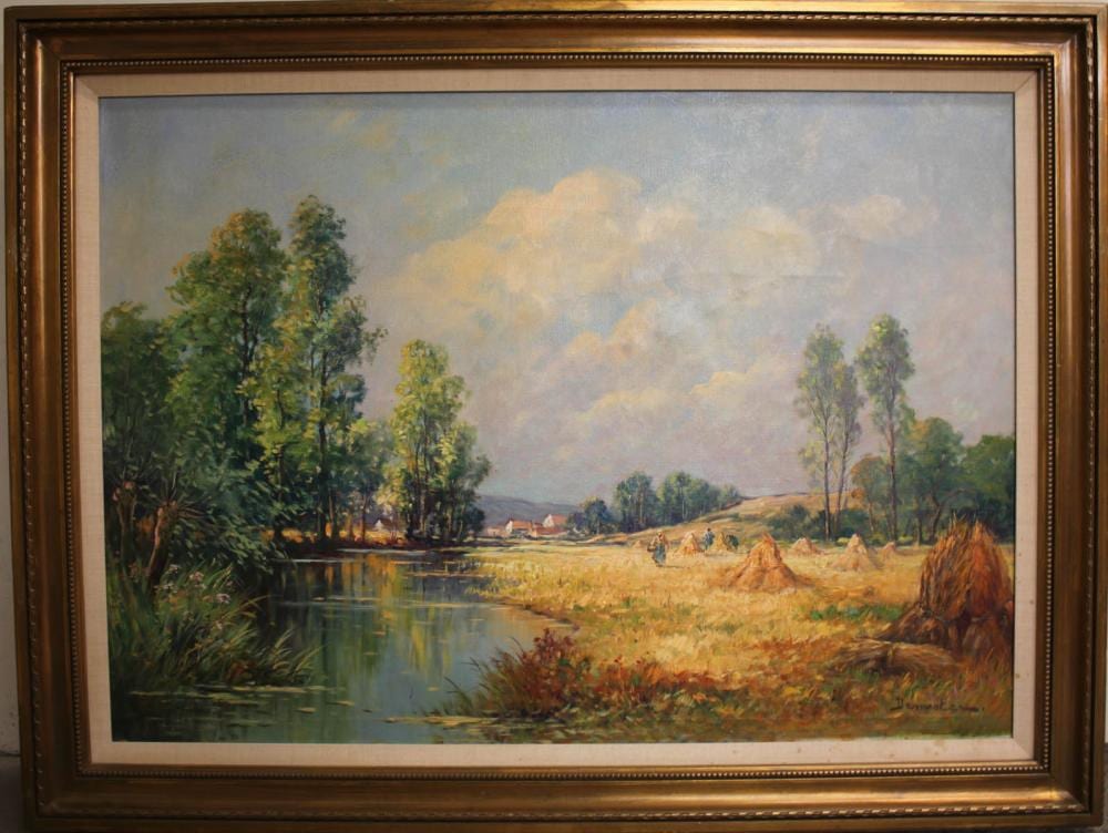 Eugene Demester comparable auction result: eugene demester oil on canvas