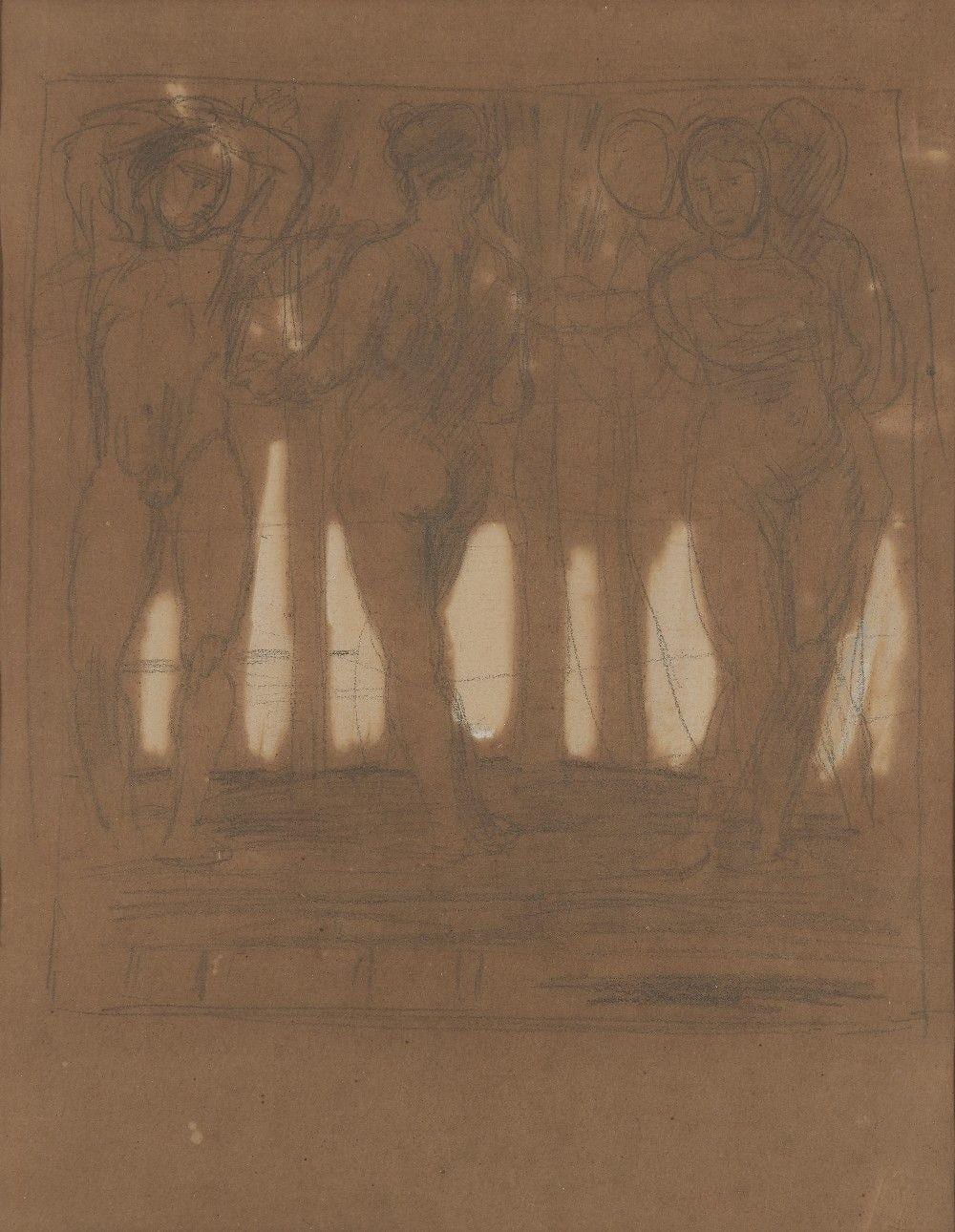 Hans von Marées comparable auction result: hans von mar es figurenstudien
