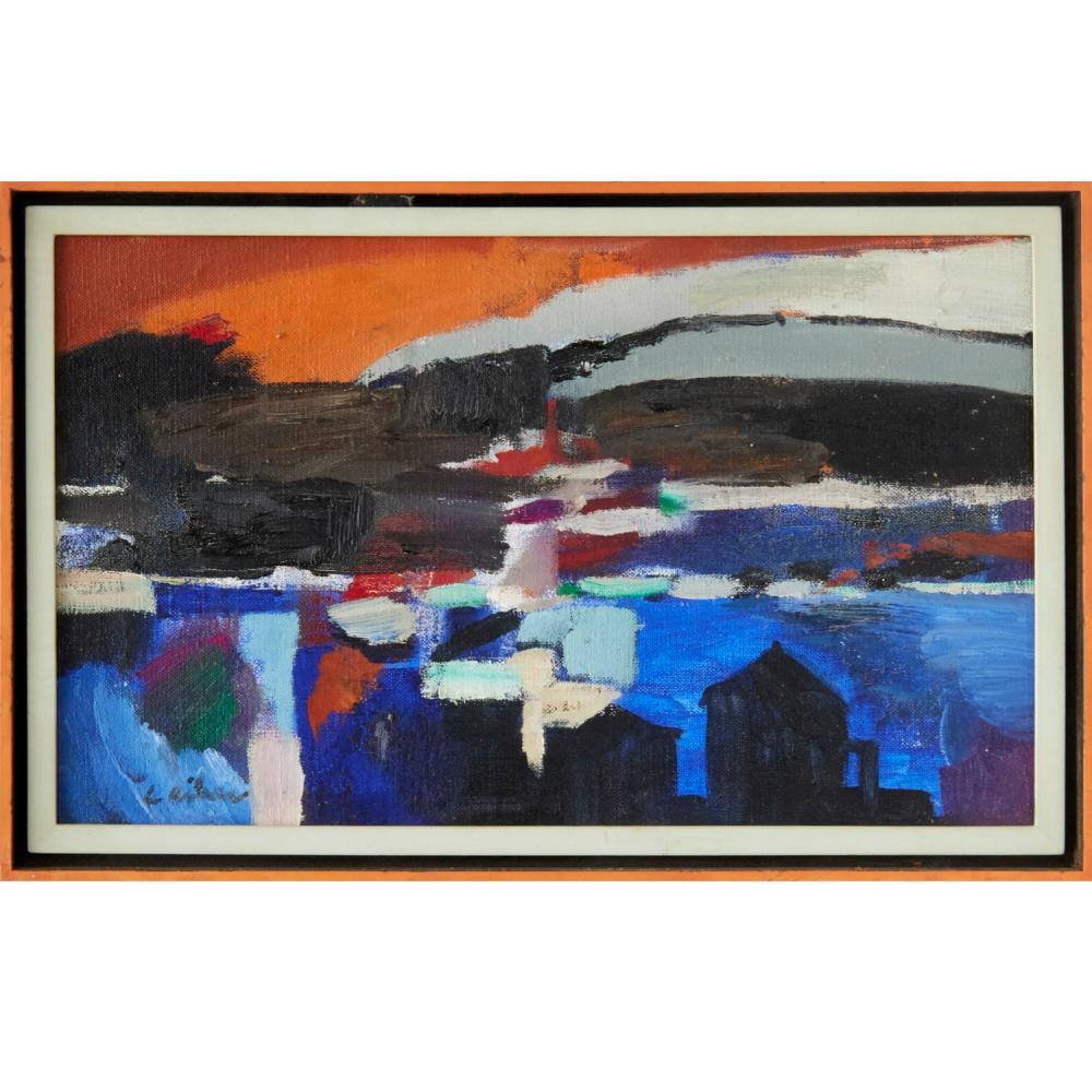 Gerson Leiber comparable auction result: gerson leiber attrib oil on canvas