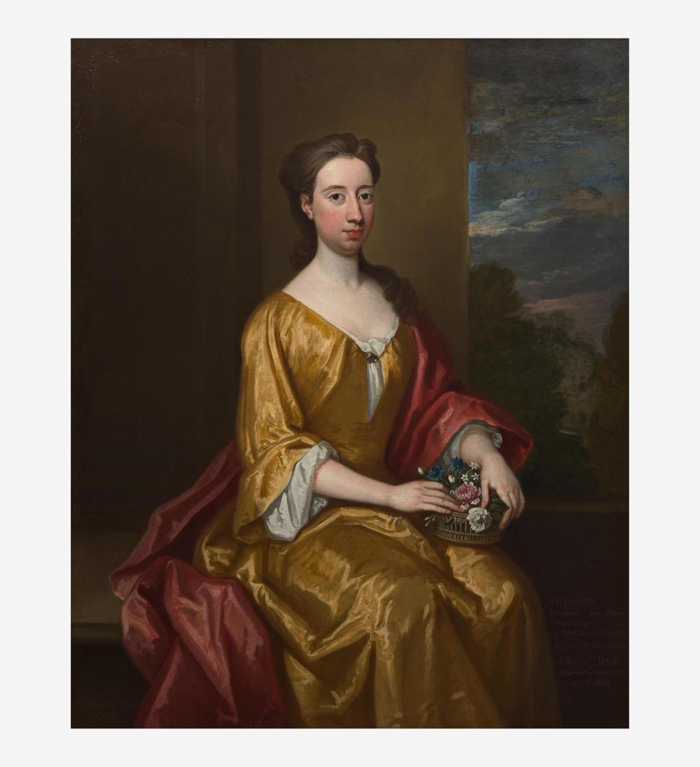 Gottfried Kneller comparable auction result: godfrey kneller british 1646 1723 portrait of elizabeth whitmore three quarter length