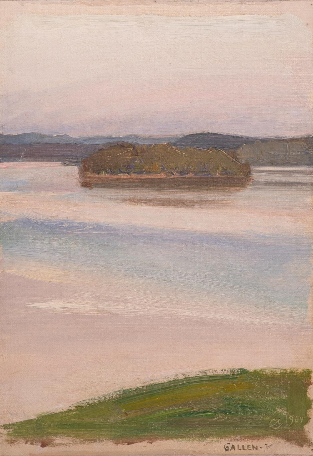 Akseli Gallen-Kallela comparable auction result: akseli gallen kallela finnish 1865 1931 lake keitele oil on canvas laid