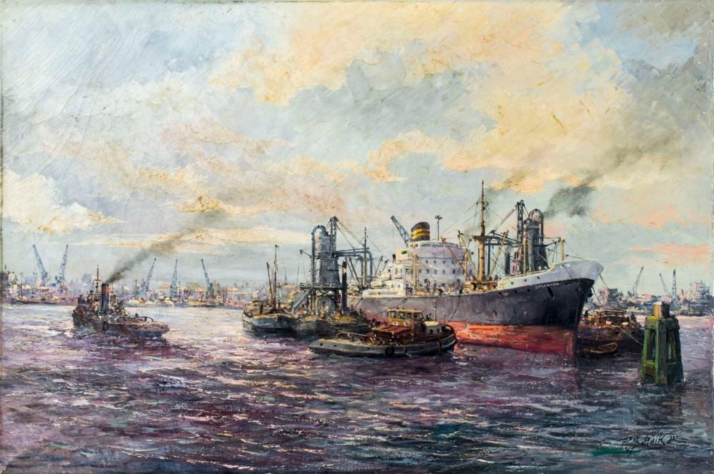 Peter Van Schaik comparable auction result: pieter van schaik jr dutch us 20c oil on canvas