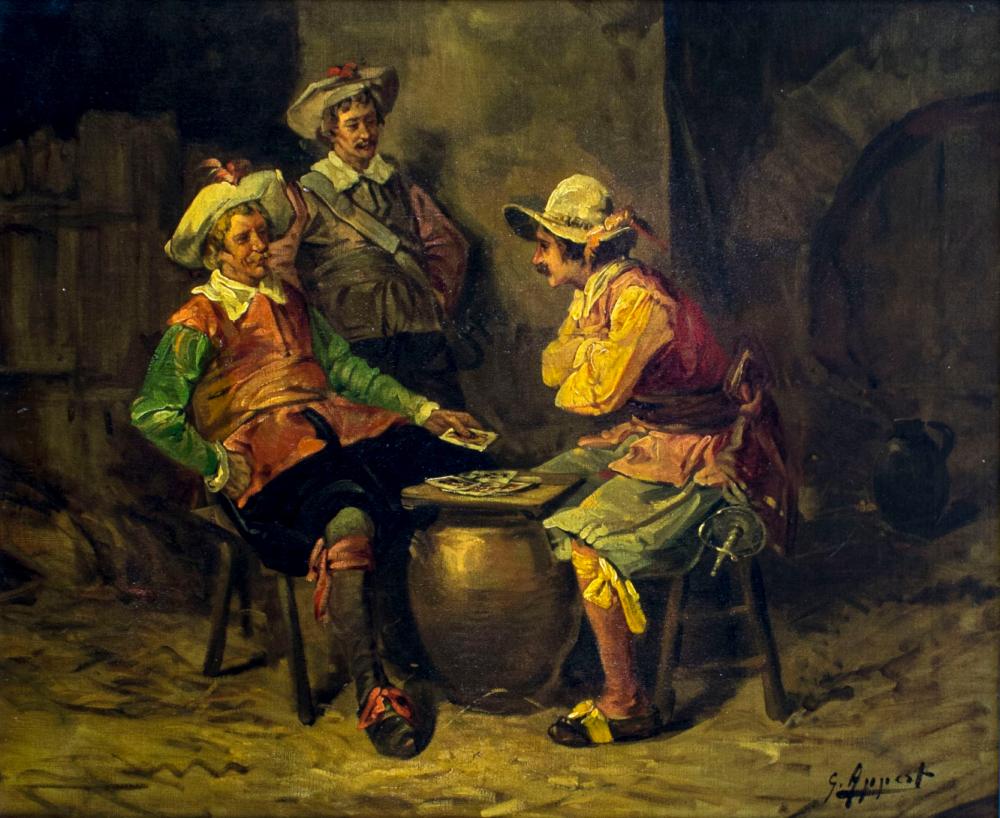 George Appert comparable auction result: george appert french 1850 1934 oil painting antique