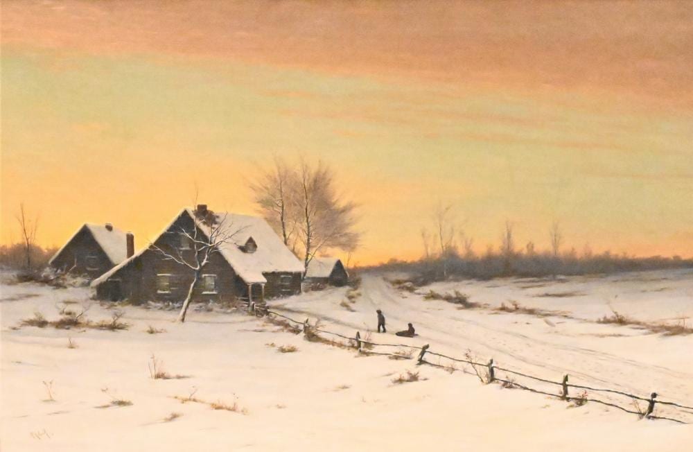 robert c kluth american 1854 1921 winter landscape with cabin at sunset 1887 oil on canvas signed lower left r kluth 87 20 x 30 · Nadeau's Auction Gallery · 2023-07-22 Robert Kluth comparable auction result: robert c kluth american 1854 1921 winter landscape with cabin at sunset 1887 oil on canvas signed lower left r kluth 87 20 x 30