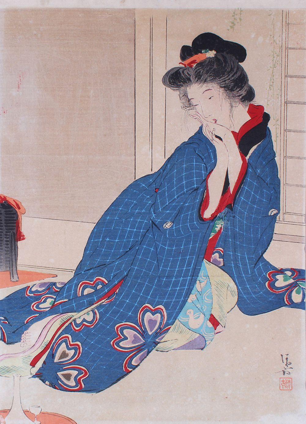 Kiyokata Kaburagi comparable auction result: kiyokata kaburagi 1878 1972 japanese