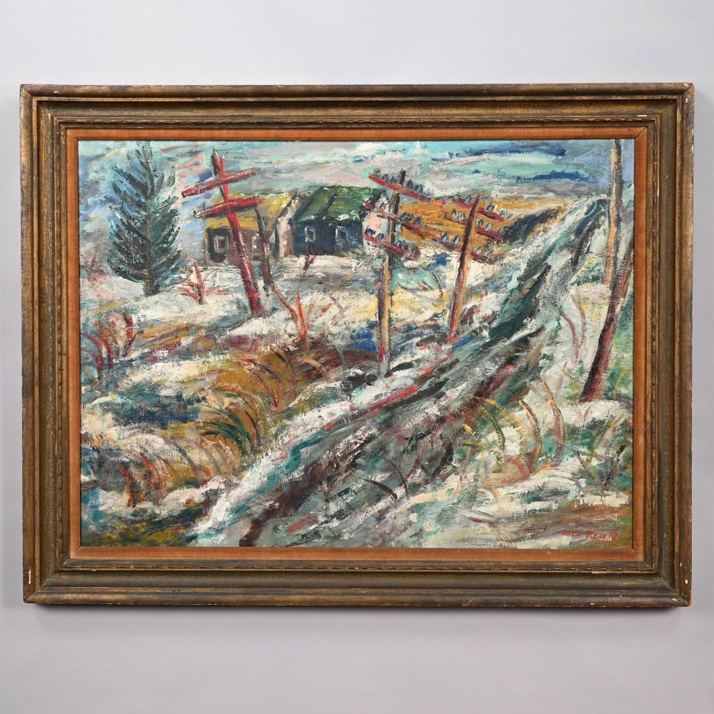 Alexander Redein comparable auction result: alexander redein telegraph poles in a landscape
