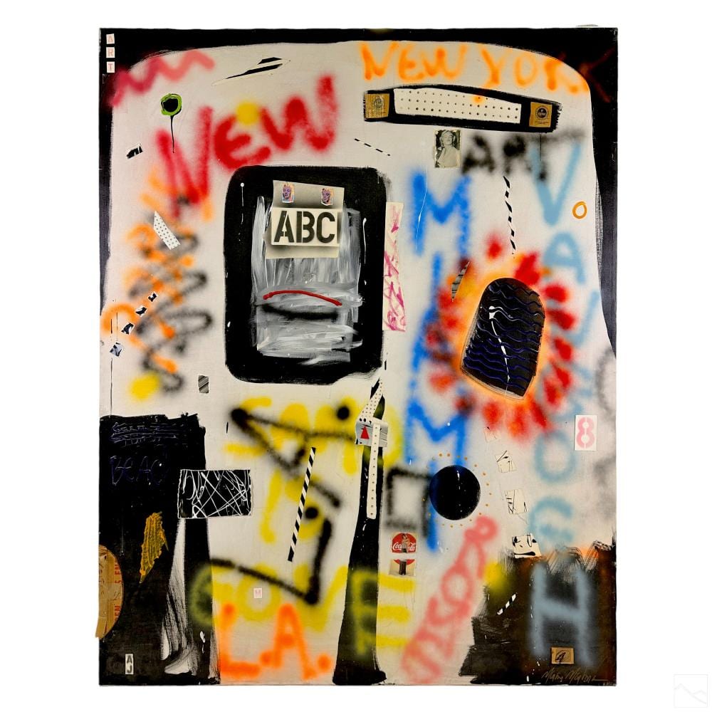 Marvin Markman comparable auction result: marvin markman 1949 2008 urban graffiti painting