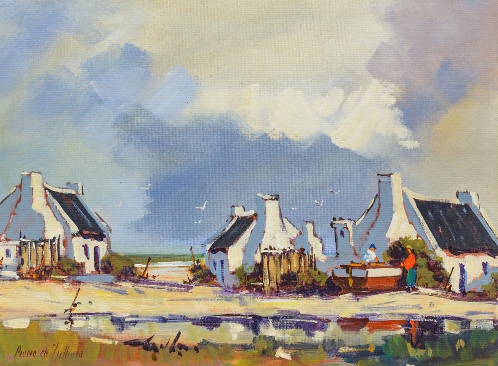 pierre de villiers sa 1921 2004 oil arniston cottages signed 45 x 60 · 5th Avenue Auctioneers · 2023-07-23 Pierre de Villiers comparable auction result: pierre de villiers sa 1921 2004 oil arniston cottages signed 45 x 60