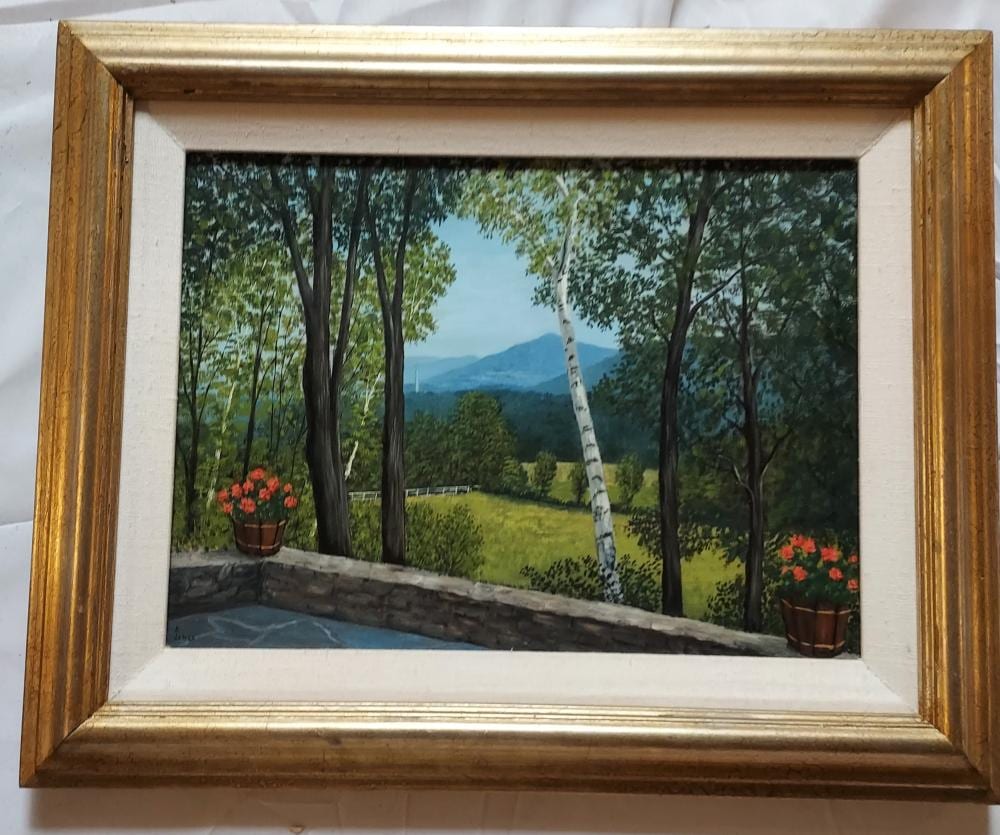 Arthur Jones comparable auction result: arthur jones oil on board bennington monument