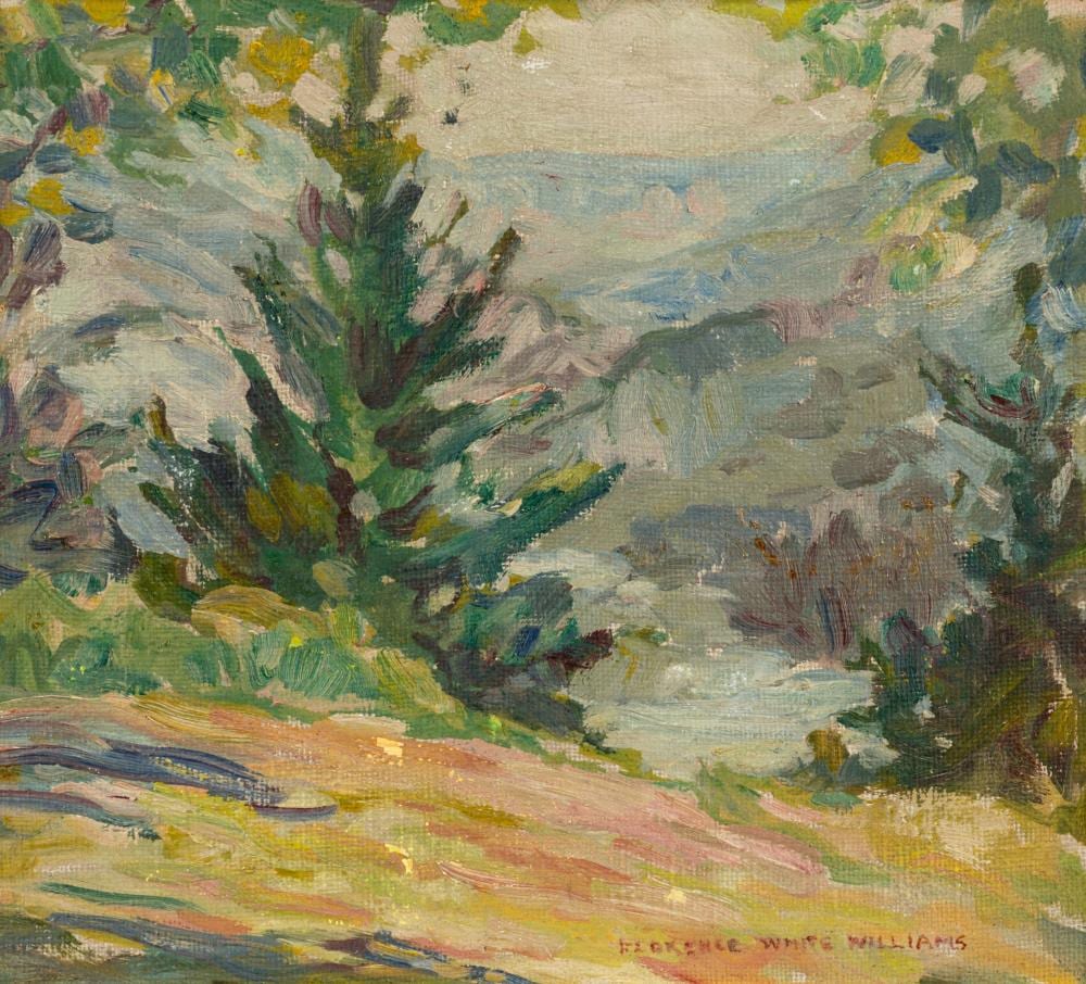 Florence White Williams comparable auction result: florence white williams painting of trees