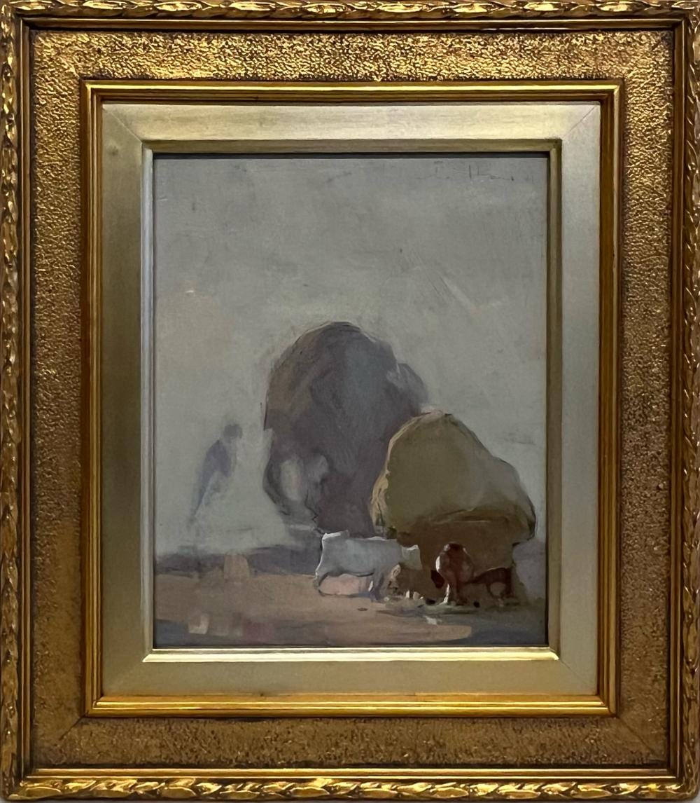 Hal Missingham comparable auction result: hal missingham 1906 1994 australia cattle haystack