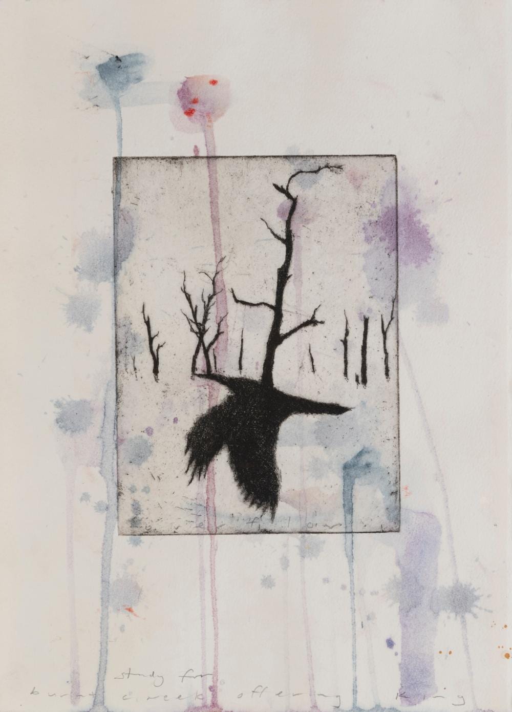 Martin King comparable auction result: martin king born 1957 study for burnt creek offering