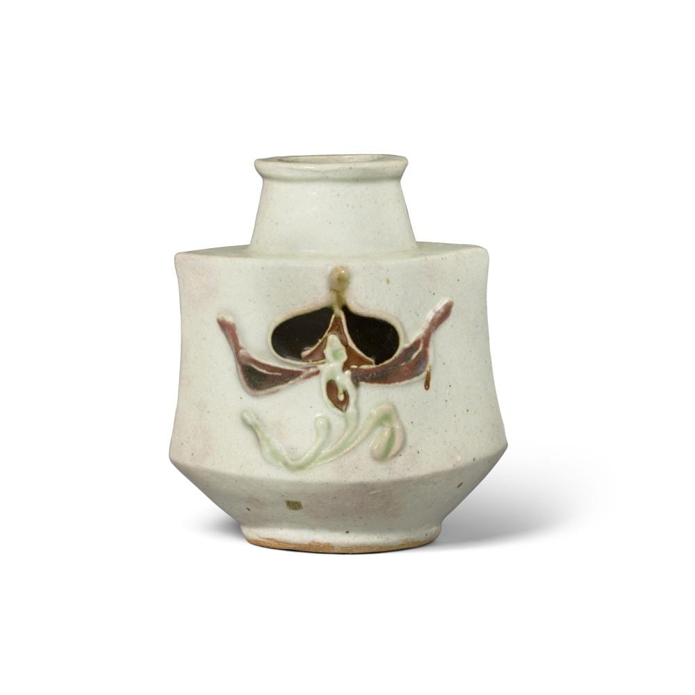 Kanjiro Kawai comparable auction result: kanjiro kawai 1890 1966 vaseglazed earthenware with made in japan stickerheight 8 3 4in 22 2cm width 7 1 2in 19cm depth 5 3 4in 14 5cm