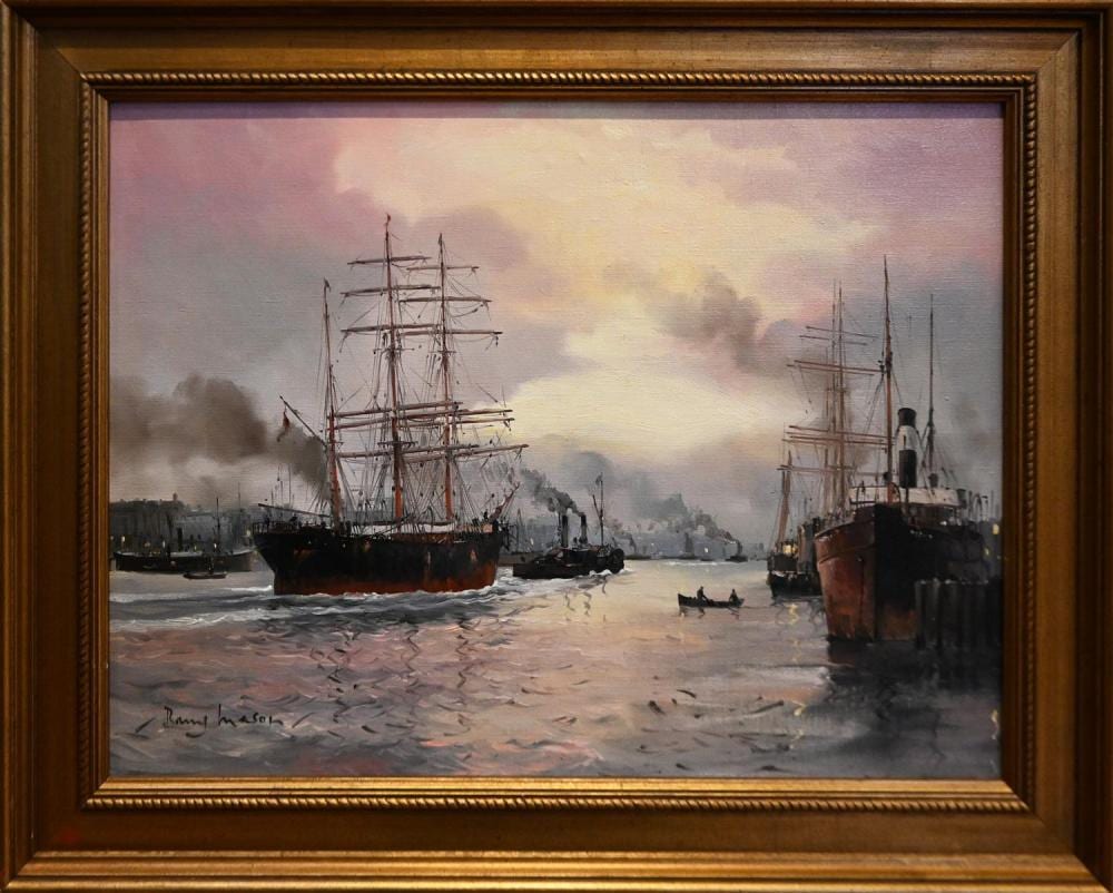barry mason ship scene oil on canvasboard signed lower left 37 x 50cm frame size 49 x 61cm · Leonard Joel · 2023-07-13 Barry Mason comparable auction result: barry mason ship scene oil on canvasboard signed lower left 37 x 50cm frame size 49 x 61cm