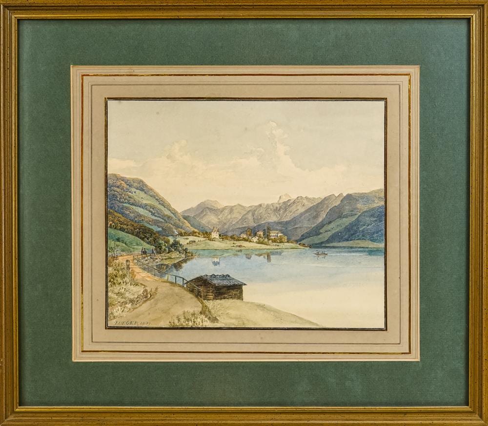 Michael Lueger comparable auction result: michael lueger de 1804 1883 alpine village