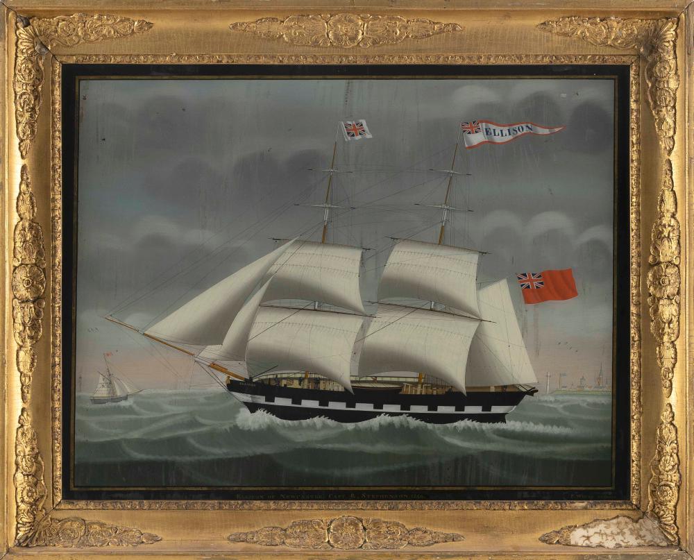 petrus cornelis weyts the netherlands belgium 1799 1855 ellison of new castle capt r stephenson 1846 reverse painting on glass 20 5 x 27 25 sight framed 26 25 x 33 · Eldred's · 2023-08-11 Petrus Cornelis Weyts comparable auction result: petrus cornelis weyts the netherlands belgium 1799 1855 ellison of new castle capt r stephenson 1846 reverse painting on glass 20 5 x 27 25 sight framed 26 25 x 33