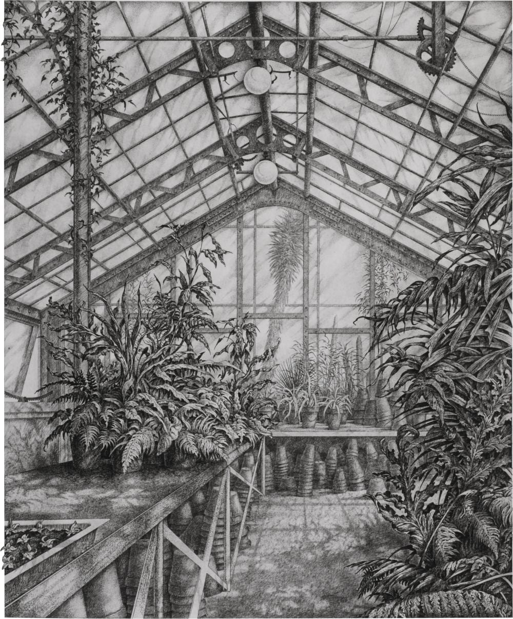 Mark Alan Leithauser comparable auction result: mark alan leithauser american washington d c 1950 in the north greenhouse 1983 etching sheet 19 1 4 x 16 1 2 in 48 9 x 41 9 cm