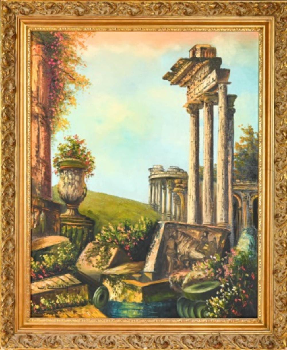 Joseph Collazzi comparable auction result: joseph collazzi oil painting italian landscape