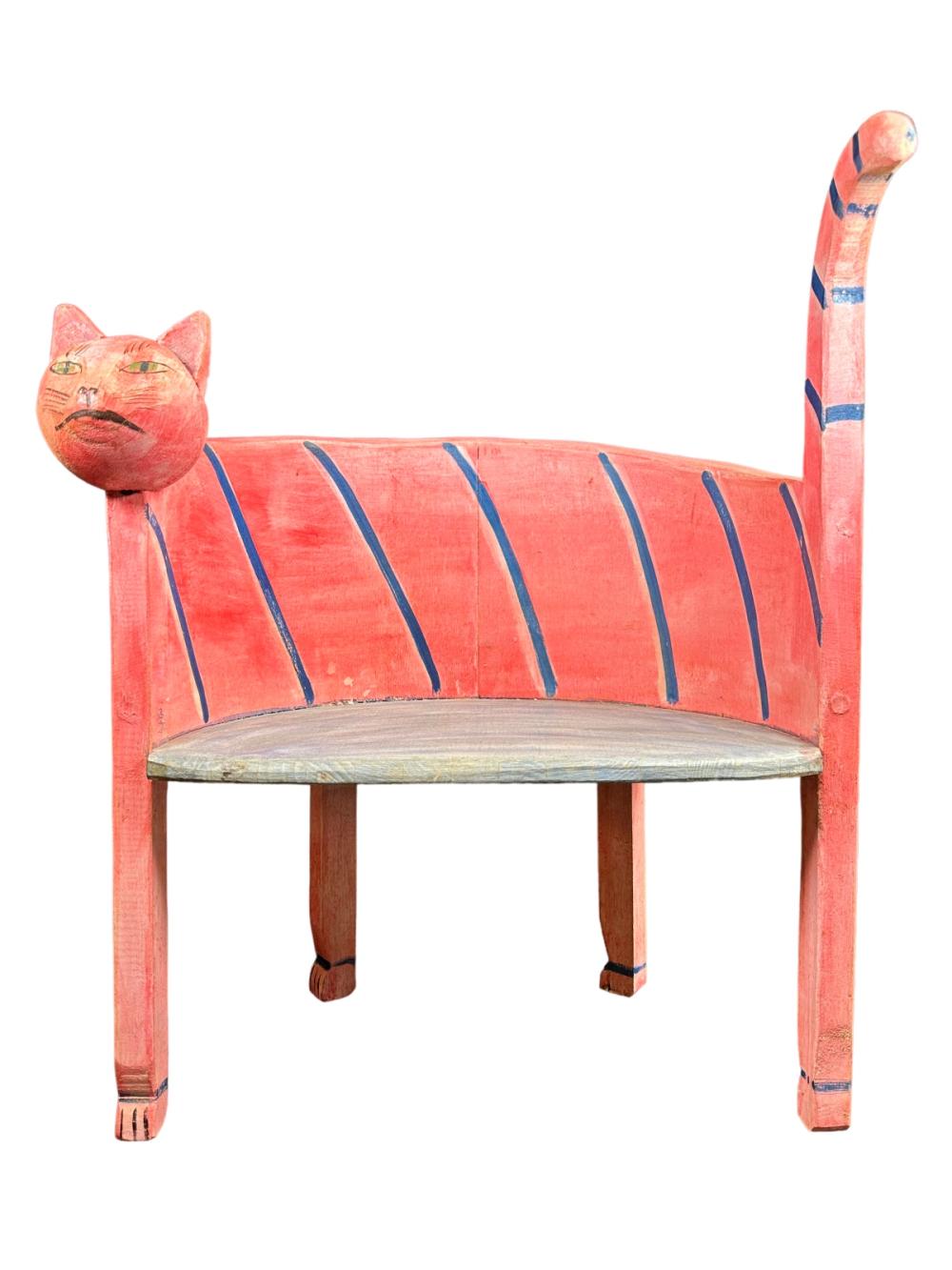 Gerard Rigot comparable auction result: gerard rigot france carved cat chair