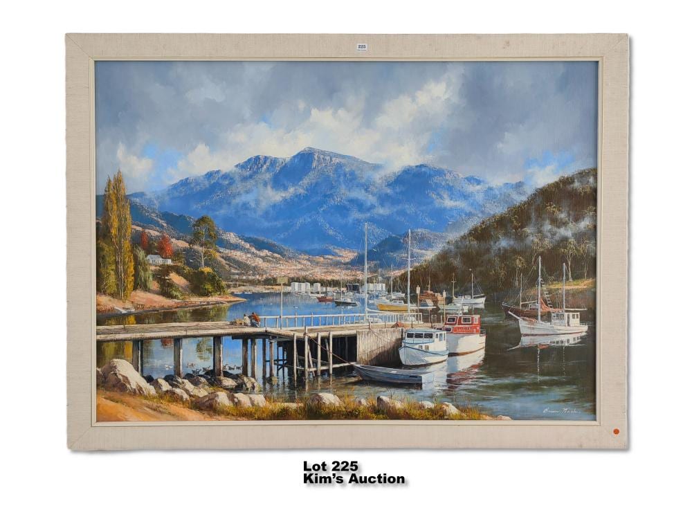 Brian Nash comparable auction result: brian nash oil on canvas seascape 90x 120cm