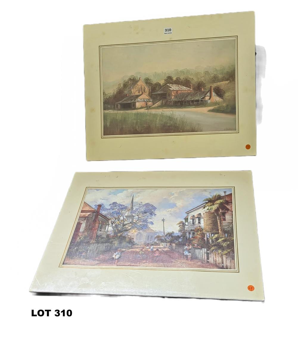 1x Darcy Doyle 1x Vander print sold by Kim's Auction, lot 310 — auction record photograph