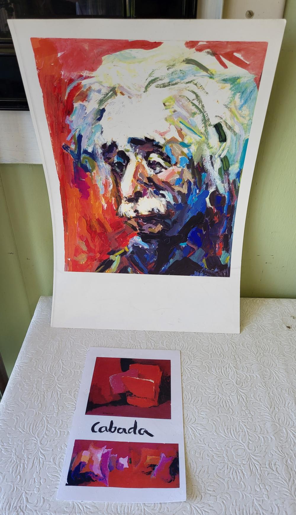 Javier Cabada comparable auction result: javier cabada lithograph einstein