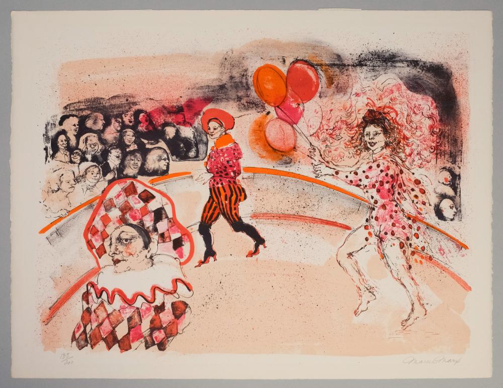 marcia marx circus scene · Old Kinderhook Auction Company · 2023-08-08 Marcia Marx comparable auction result: marcia marx circus scene