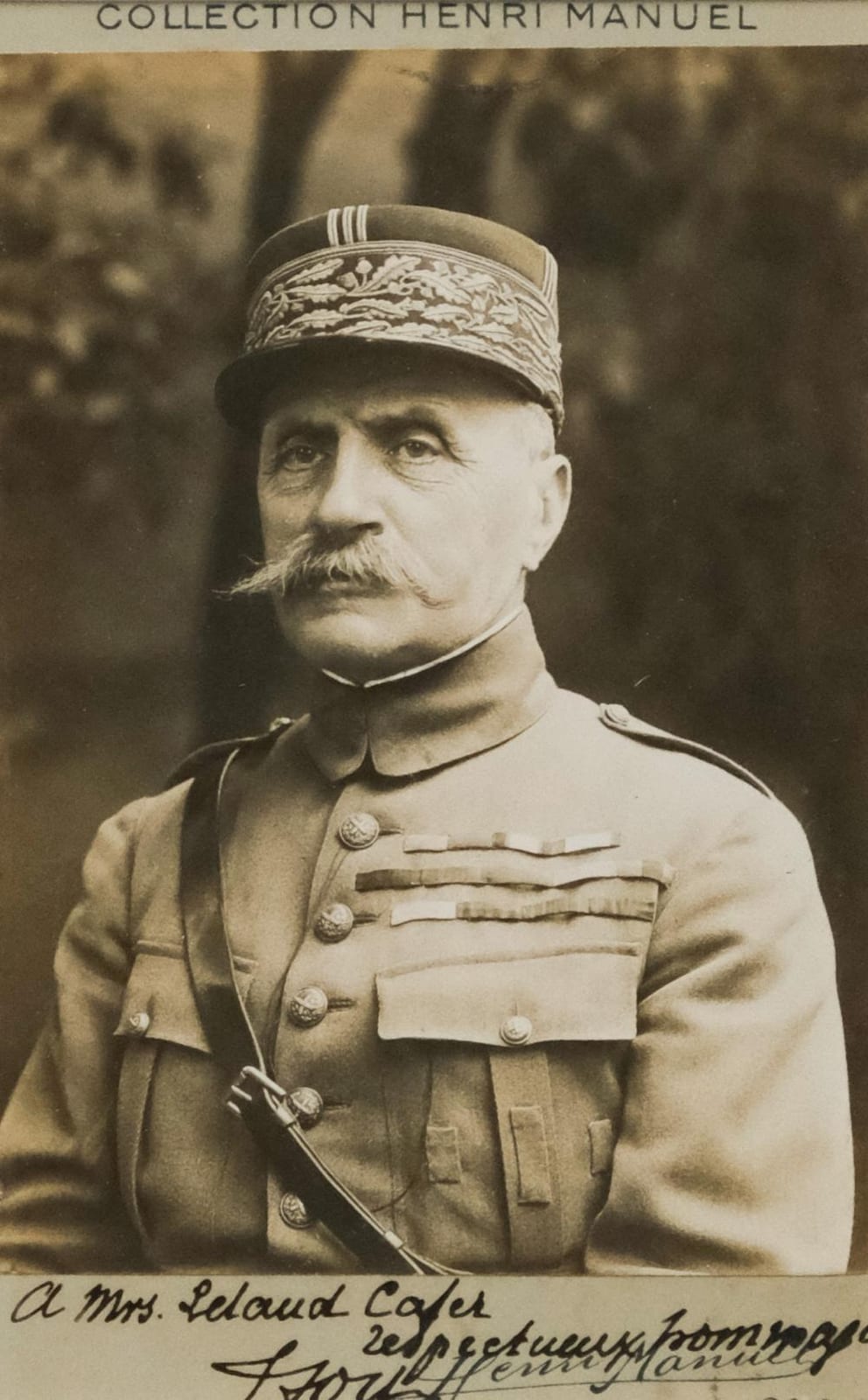 Henri Manuel comparable auction result: henri manuel signed photograph of ferdinand foch
