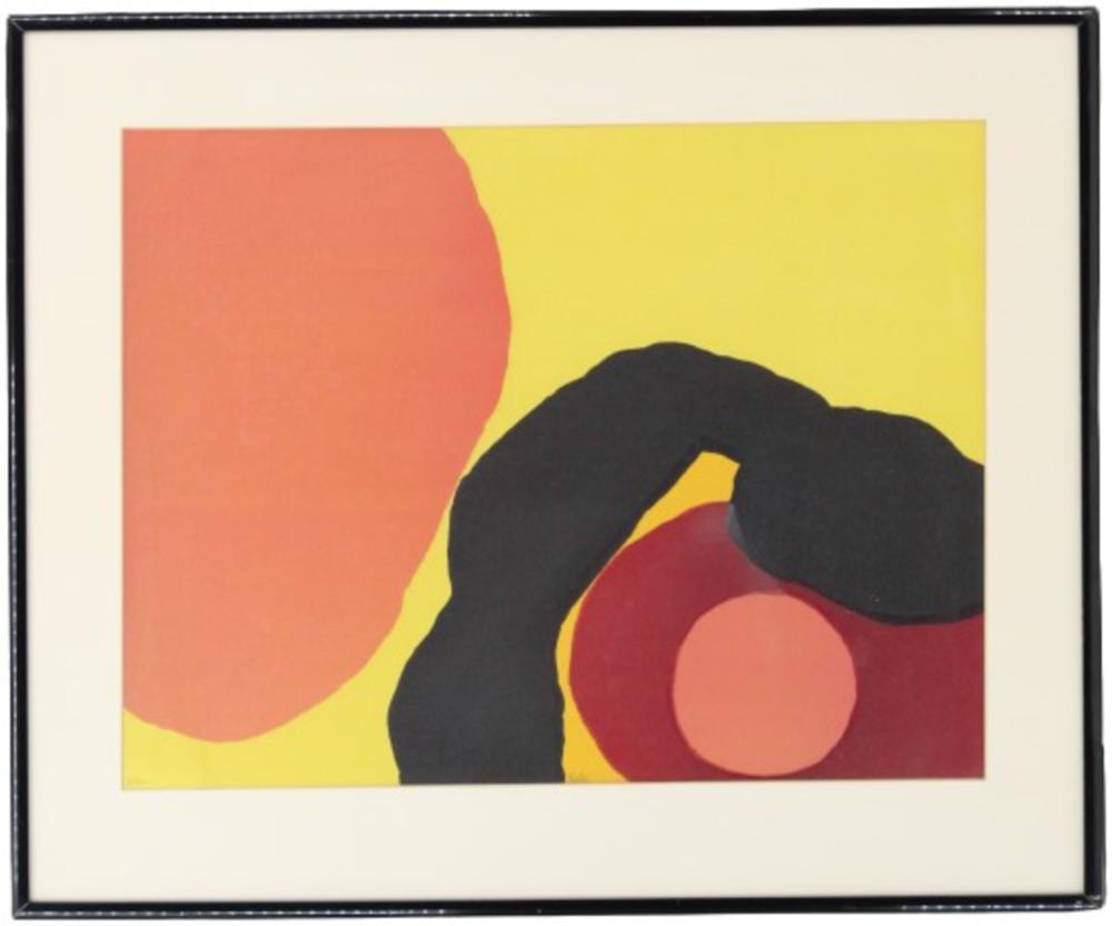Luis Feito Lopez comparable auction result: luis feito lopez 1929 2021 spain abstract litho