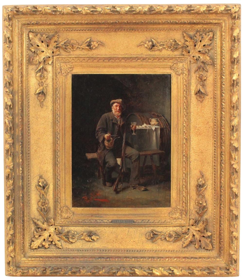 edoardo gelli 1852 1933 italian oil on canvas · Sarasota Estate Auction · 2023-08-06 Edoardo Gelli comparable auction result: edoardo gelli 1852 1933 italian oil on canvas