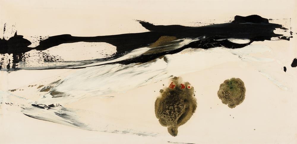 masatoyo kishi am 1924 2017 opus no 62 503 1962 oil on canvas framed · Barridoff Auctions · 2023-08-19 Masatoyo Kishi comparable auction result: masatoyo kishi am 1924 2017 opus no 62 503 1962 oil on canvas framed