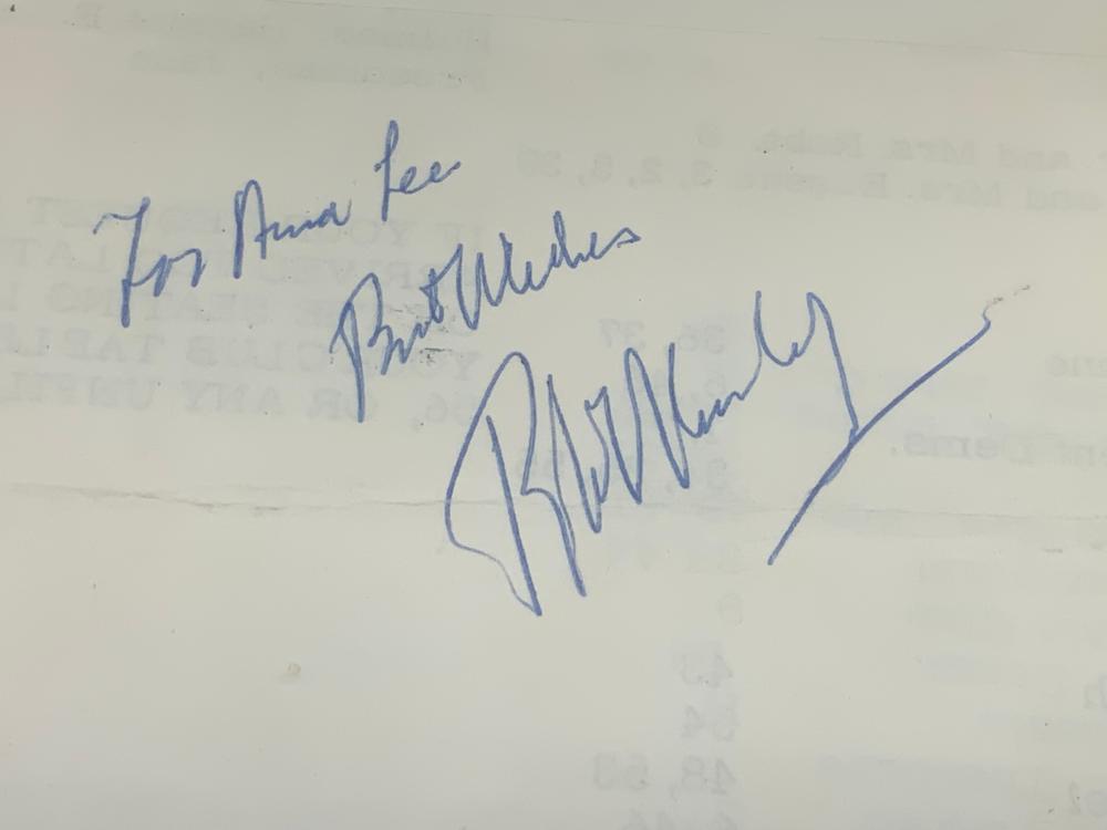 robert kennedy framed signature · The Benefit Shop Foundation Inc. · 2023-08-16 Robert Kennedy comparable auction result: robert kennedy framed signature