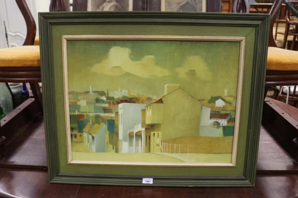 Dorothy Atkins comparable auction result: dorothy atkins 1914 1997 australian balmain landscape oil on board signed lower right approx 44 5 cm x 60 cm