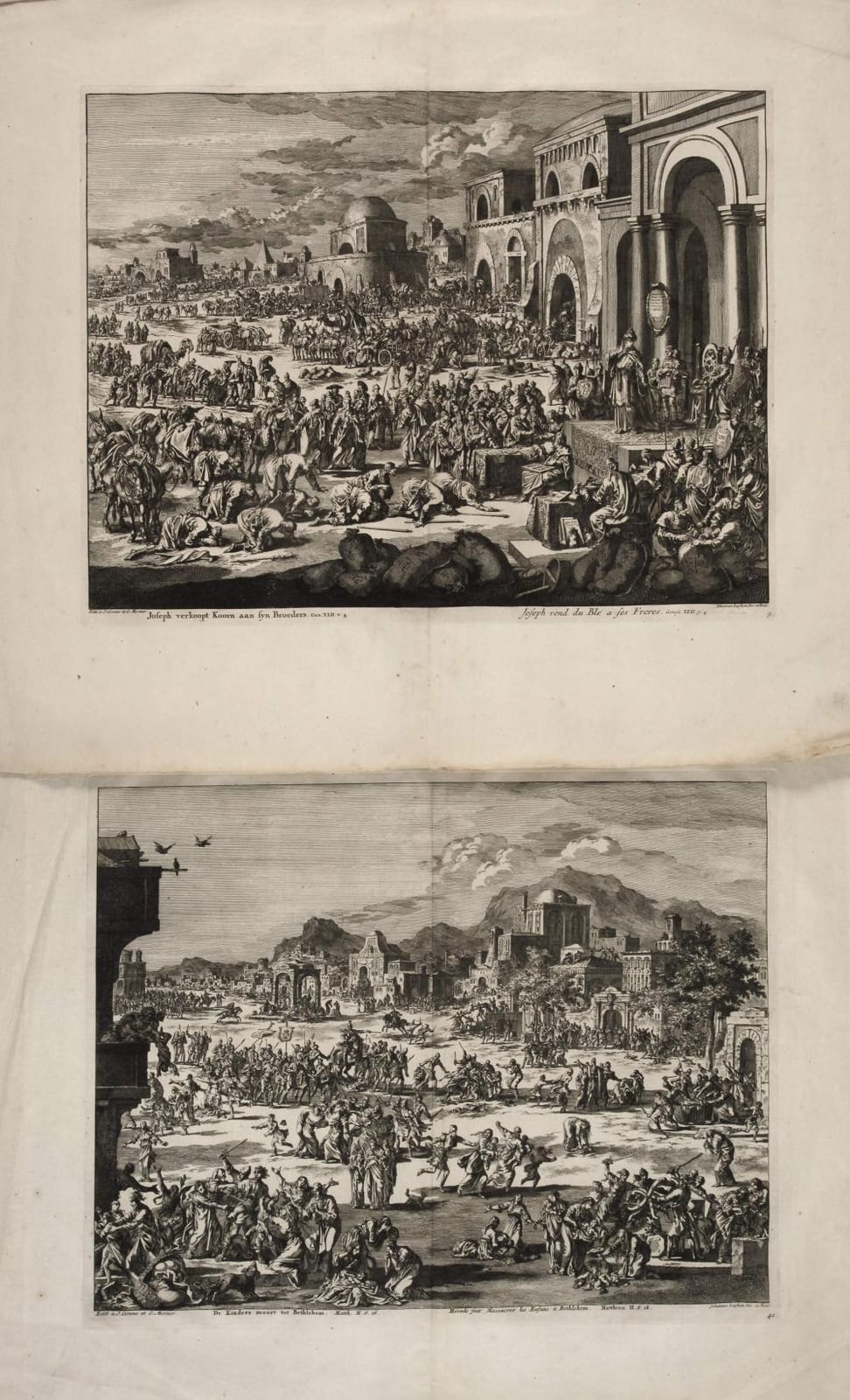 Jan Luyken comparable auction result: jan luyken zwei gro formatige kupferstiche