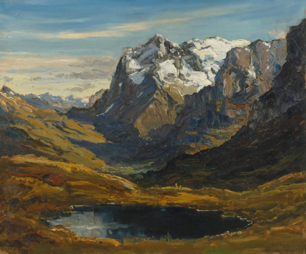 Josef Rolf Knobloch comparable auction result: josef rolf knobloch herbstliche hochgebirgslandschaft