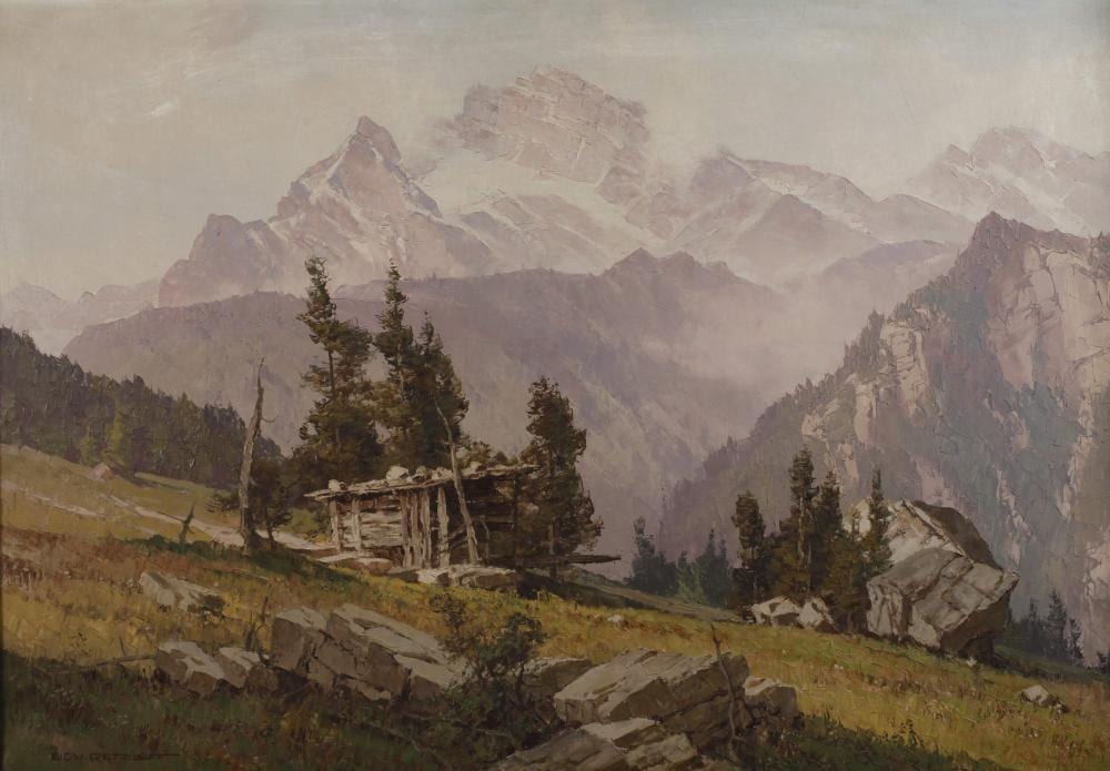 Ernst Carl Walter Retzlaff comparable auction result: ernst carl walter retzlaff alpenlandschaft