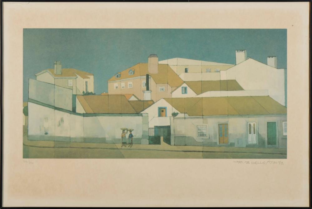 Kalmen Gleb comparable auction result: tom serigrafia offset s papel 29 x 59 cm
