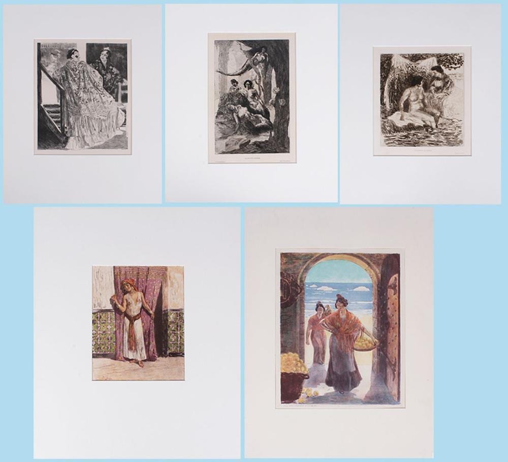 Alexandre Lunois comparable auction result: alexandre lunois 1863 1916 french five