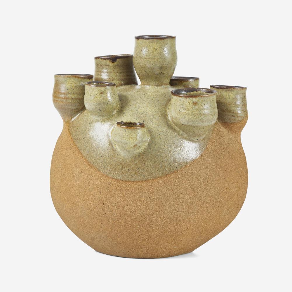 William Wyman comparable auction result: william wyman american 1922 1980 vase with nine necks usa 1956