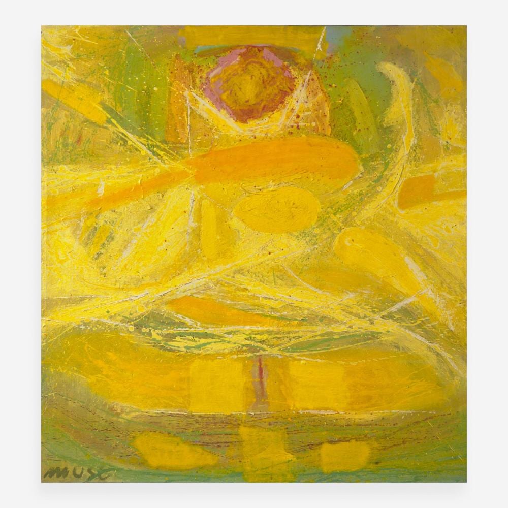 Isaac Lane Muse comparable auction result: isaac lane muse american 1906 1996 golden goddess