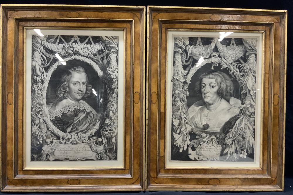 van Dyck comparable auction result: 2 van dyck pieter van sompel antique engravings