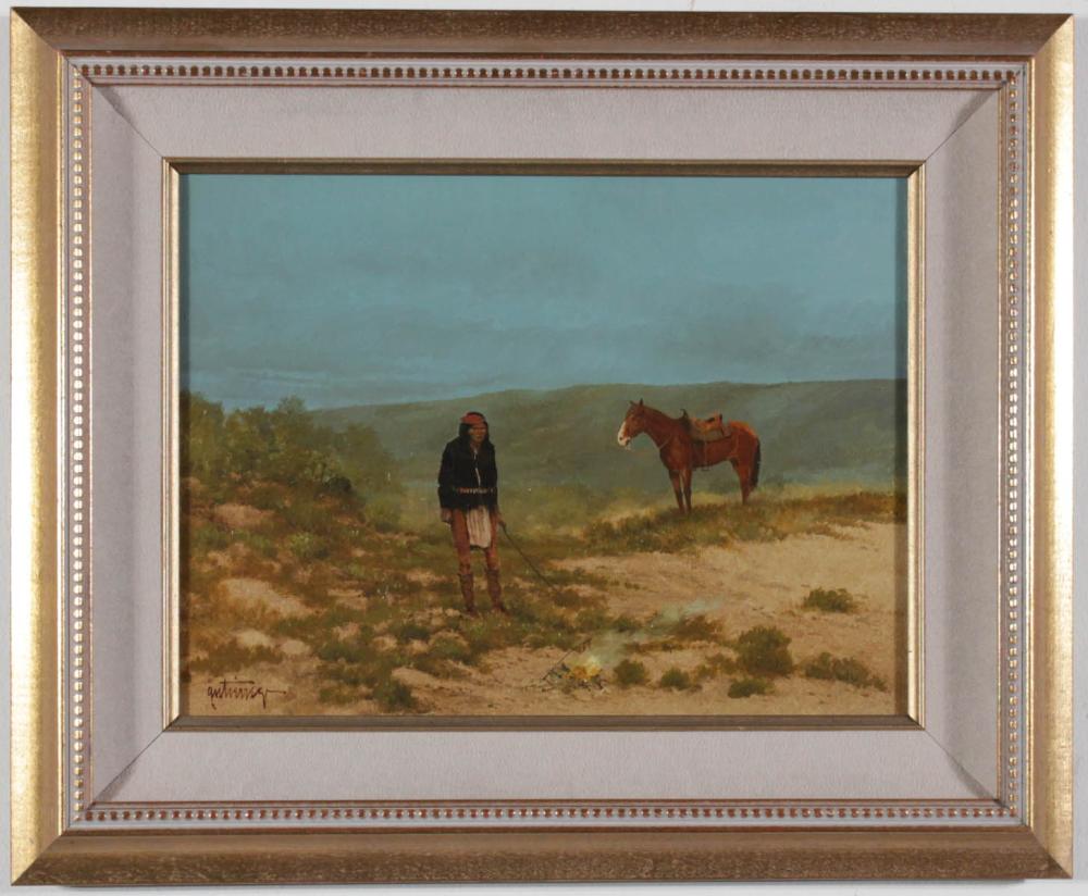 Raul Gutierrez comparable auction result: raul gutierrez oil on canvas