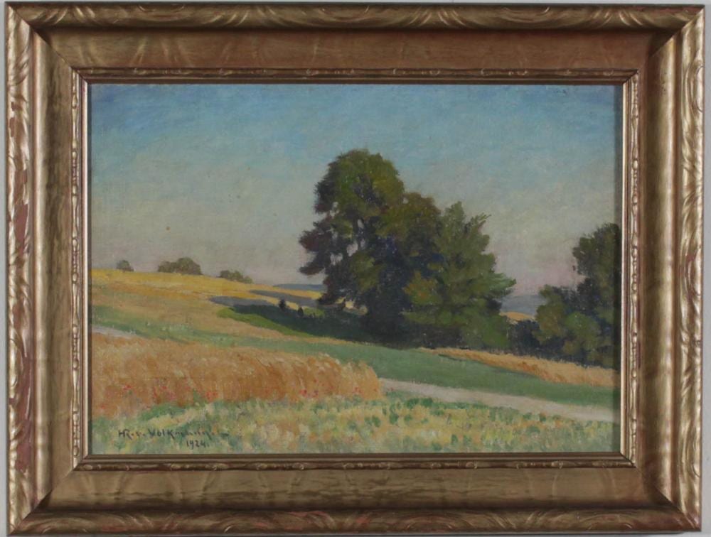 Hans Richard von Volkmann comparable auction result: hans richard von volkmann oil on board