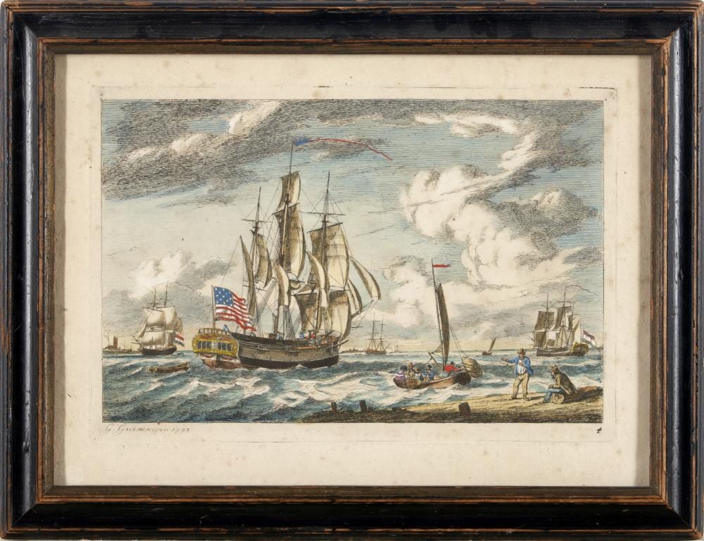 Gerrit Groenewegen comparable auction result: gerrit groenewegen rotterdam 1754 1826 1793 harriet of georgetown plate ht 7 1 8 wd 10 5 8 in