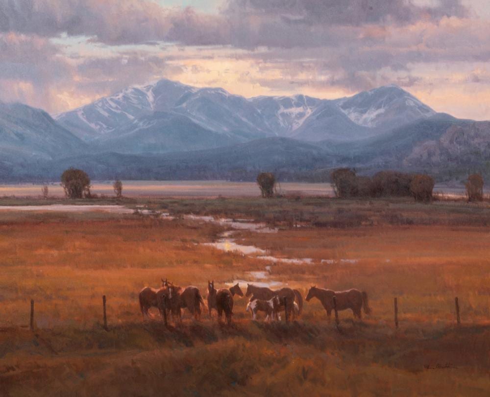 Michael Albrechtsen comparable auction result: michael albrechtsen american b 1962 standing together