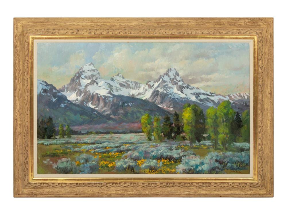 Donald Ricks comparable auction result: don ricks american 1929 1996 spring bloom