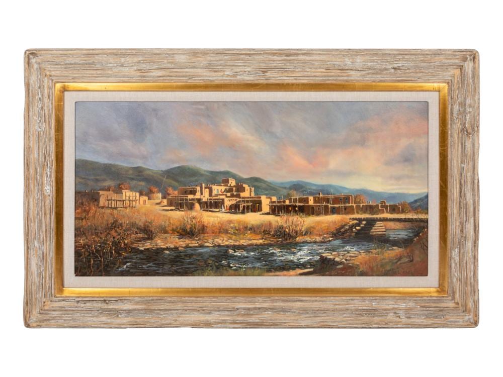 Peter Van Dusen comparable auction result: peter van dusen american b 1929 pueblo sunset
