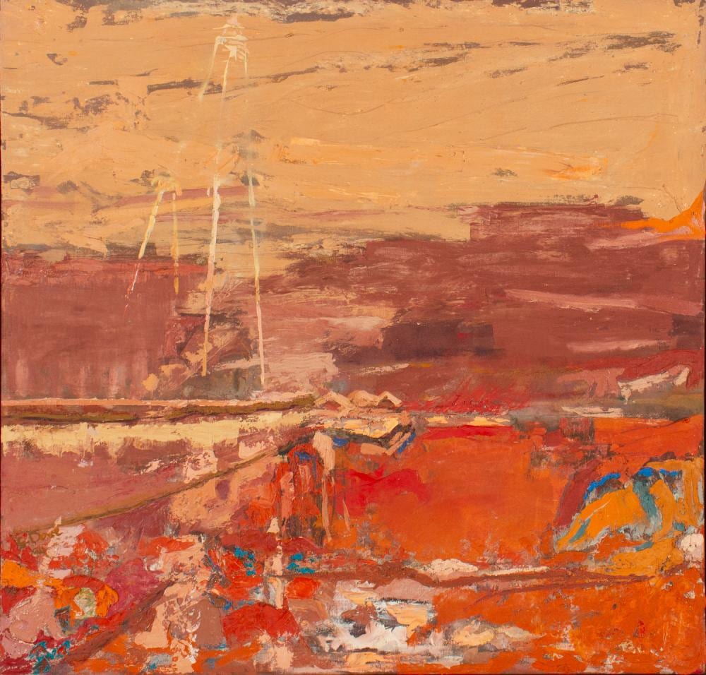 Gladys M. Dove comparable auction result: gladys dove lake lefroy mining no 2 oil on canvas