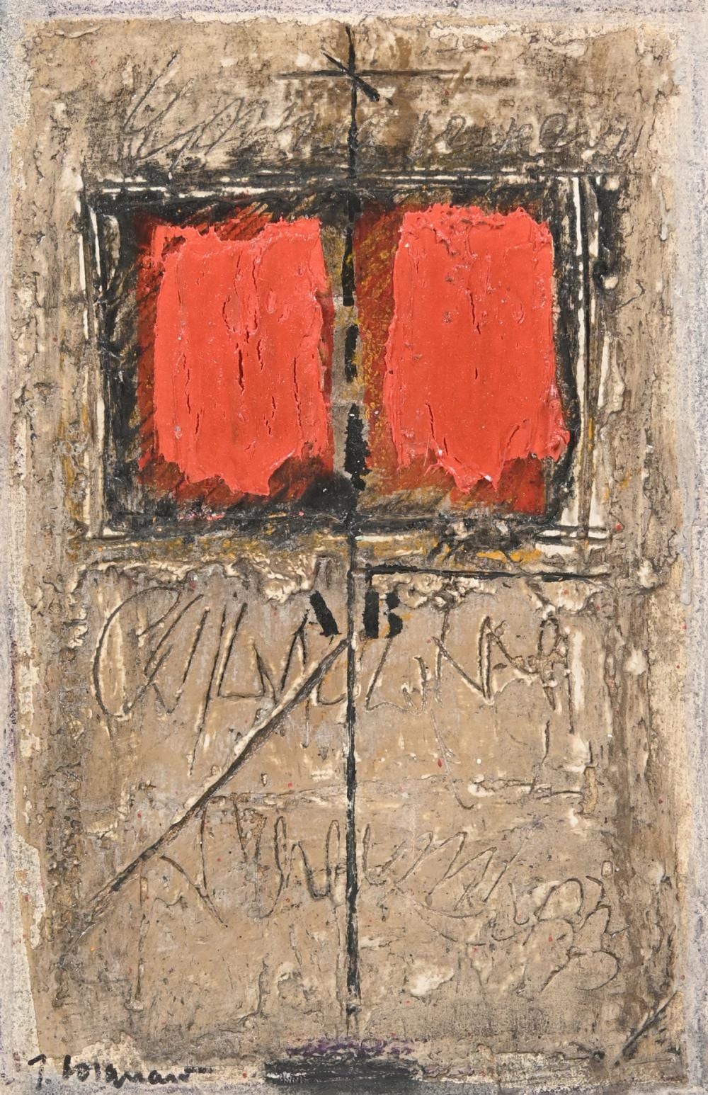 JAMES COIGNARD ABSTRACT PAINTING sold by Burchard Galleries Inc, lot 1215 — auction record photograph