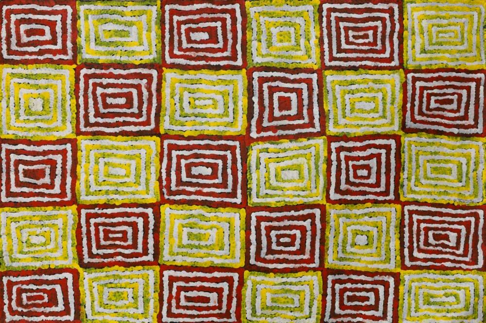 Rosie Nampitjinpa comparable auction result: rosie nampitjinpa my fathers country acrylic on belgian linen painted in 2005 comes with certificate of authenticity artwork is not stretched 62cm x 93cm